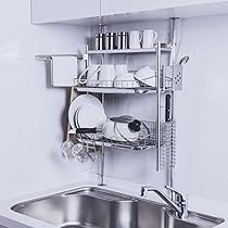 Amazon｜TUBASAN 公式ショップ 燕三条 突っ張り 水切りラック シンク上